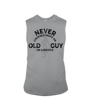 Never underestimate an old guy with bicycle Sleeveless Tee tile