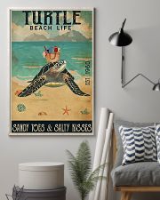 Turtle Sandy Toes And Salty Kisses 11x17 Poster lifestyle-poster-1