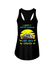 I sip and cruise Ladies Flowy Tank tile