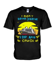 I sip and cruise V-Neck T-Shirt tile