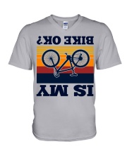 Is My Bike Ok V-Neck T-Shirt tile
