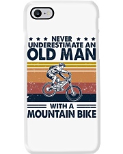 Never underestimate an old man Mountain bike Phone Case tile