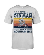 Never underestimate an old man Mountain bike Premium Fit Mens Tee tile