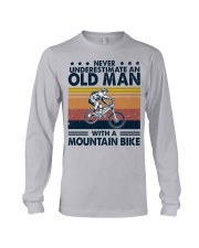 Never underestimate an old man Mountain bike Long Sleeve Tee tile