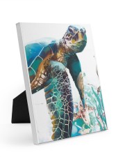 Turtle Art 2606 Easel-Back Gallery Wrapped Canvas tile