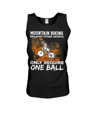 Mountain Biking One Ball Unisex Tank tile