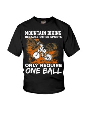 Mountain Biking One Ball Youth T-Shirt tile