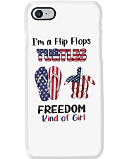 I'm A Flip Flops Turtles Freedom Kind Of Girl Phone Case tile