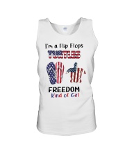 I'm A Flip Flops Turtles Freedom Kind Of Girl Unisex Tank tile
