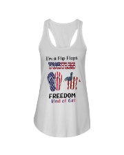 I'm A Flip Flops Turtles Freedom Kind Of Girl Ladies Flowy Tank tile