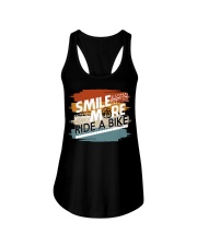 Smile more ride Ladies Flowy Tank tile