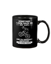 Sometimes I Look Back On My Life Mug tile