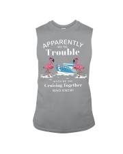 Flamingo Cruising trouble Sleeveless Tee tile