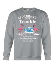 Flamingo Cruising trouble Crewneck Sweatshirt tile