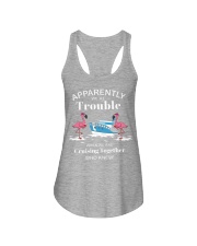 Flamingo Cruising trouble Ladies Flowy Tank tile