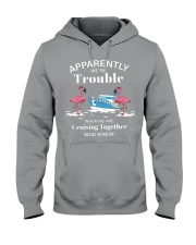 Flamingo Cruising trouble Hooded Sweatshirt tile