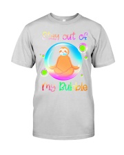 Stay out of my bubble Premium Fit Mens Tee tile