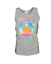 Stay out of my bubble Unisex Tank tile