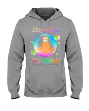 Stay out of my bubble Hooded Sweatshirt tile