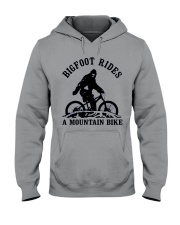 Bigfoot Rides A Mountain bike Hooded Sweatshirt tile