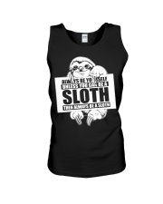 Sloth Always be your self Unisex Tank tile