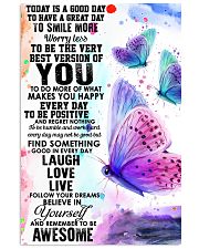 To day is a good day butterfly 11x17 Poster front
