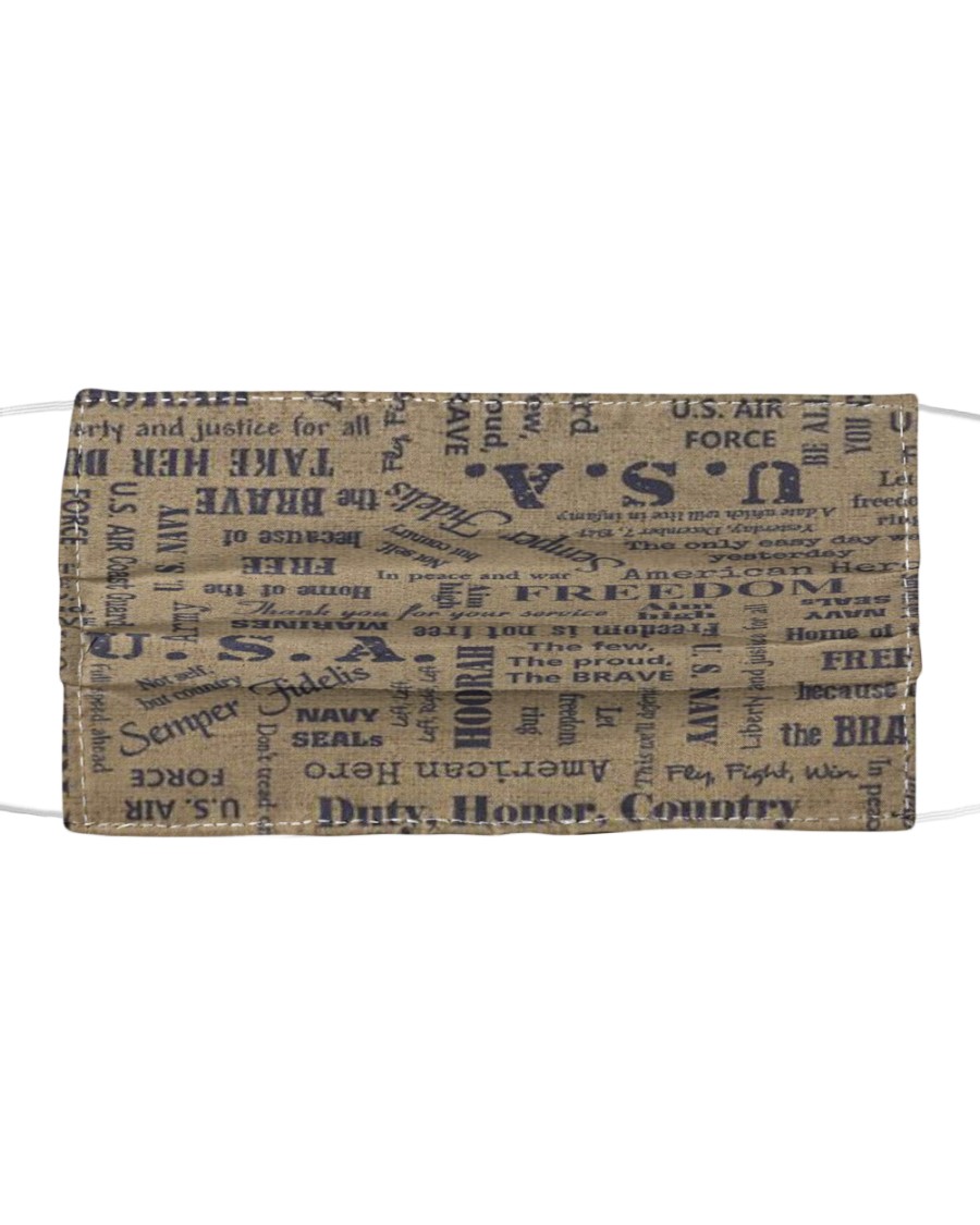 VETERANS FACE MASK Cloth face mask