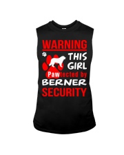 Girls Protected By Berner Dog Sleeveless Tee thumbnail