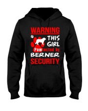 Girls Protected By Berner Dog Hooded Sweatshirt thumbnail