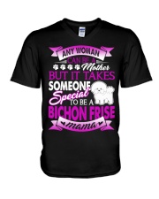 Bichon Frise Dog Mama V-Neck T-Shirt thumbnail