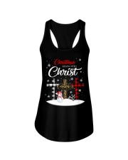 Christmas begins with Christ Ladies Flowy Tank thumbnail
