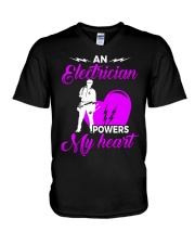 ELECTRICIAN ELECTRICIAN ELECTRICIAN ELECTRICIAN V-Neck T-Shirt thumbnail