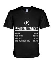 ELECTRICIAN ELECTRICIAN ELECTRICIAN ELECTRICIAN V-Neck T-Shirt thumbnail