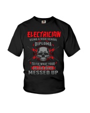 ELECTRICIAN ELECTRICIAN ELECTRICIAN ELECTRICIAN Youth T-Shirt thumbnail