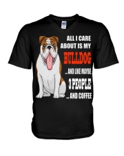 BULLDOG BULLDOG BULLDOG BULLDOG BULLDOG BULLDOG V-Neck T-Shirt thumbnail