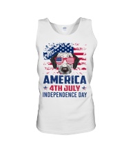Dalmatian Happy 4th of July - 4th July Unisex Tank thumbnail