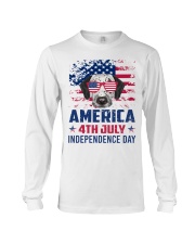 Dalmatian Happy 4th of July - 4th July Long Sleeve Tee thumbnail
