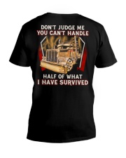 Dont Judge V-Neck T-Shirt thumbnail