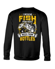 Rescue Fish And Beer Crewneck Sweatshirt thumbnail
