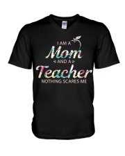 Mom Teacher V-Neck T-Shirt thumbnail