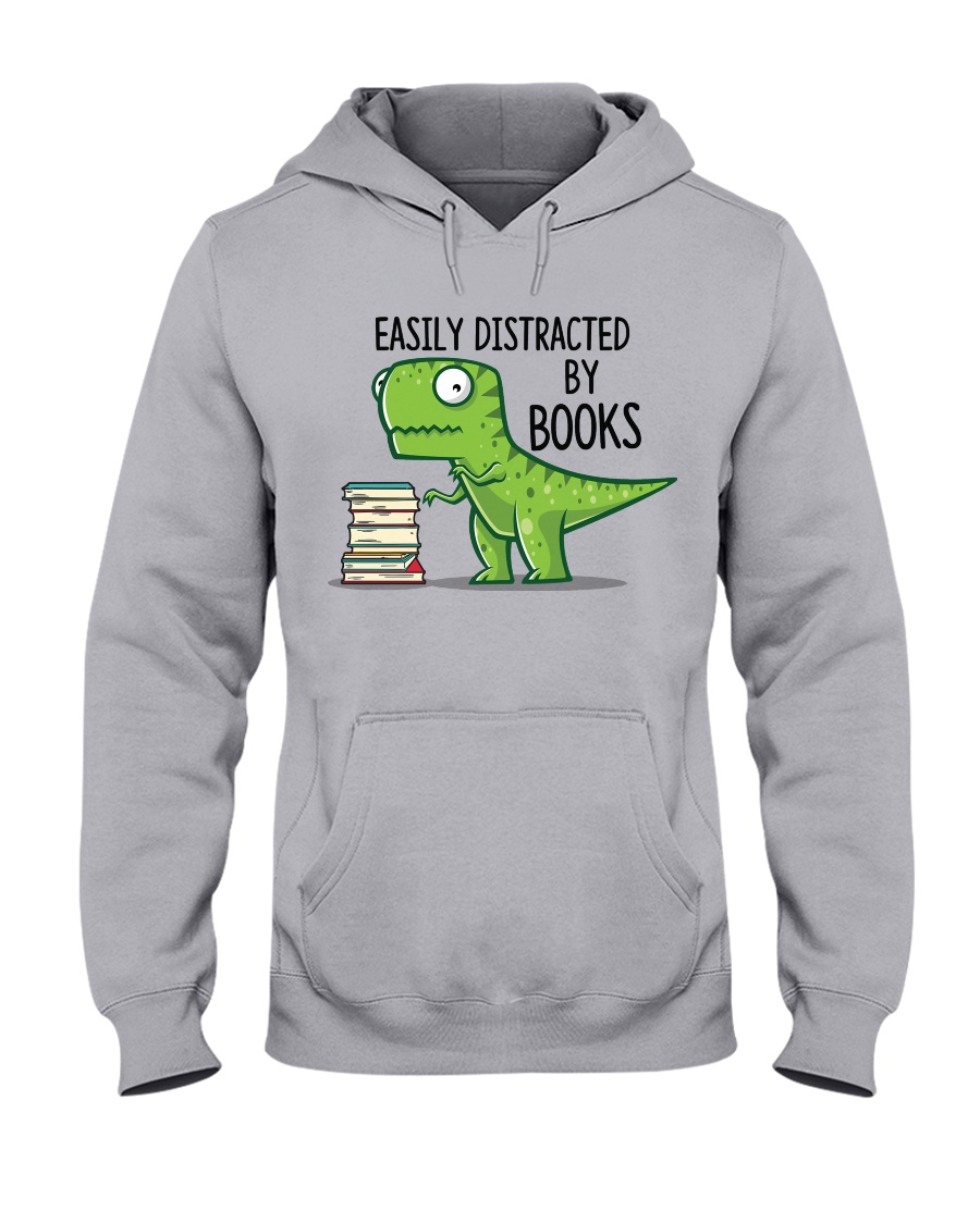 Distracted By Books Hooded Sweatshirt