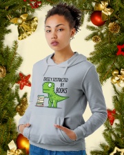 Distracted By Books Hooded Sweatshirt lifestyle-holiday-hoodie-front-4
