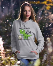 Distracted By Books Hooded Sweatshirt lifestyle-holiday-hoodie-front-5