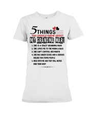 5 THINGS - ABOUT MY GRANDMA MARI Premium Fit Ladies Tee tile