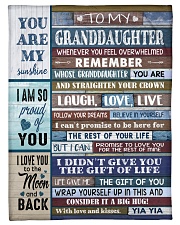 FOLLOW YOUR DREAMS - YIA YIA TO GRANDDAUGHTER Small Fleece Blanket - 30" x 40" front