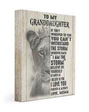 I AM THE STORM - GREAT GIFT FOR GRANDDAUGHTER 11x14 Gallery Wrapped Canvas Prints front