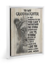 I AM THE STORM - GREAT GIFT FOR GRANDDAUGHTER Floating Framed Canvas Prints White tile