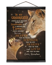 LOVED MORE THAN YOU KNOW - GIFT FOR GRANDDAUGHTER Hanging Canvas tile
