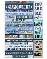YOU ARE MY SUNSHINE - BEST GIFT FOR GRANDDAUGHTER 11x17 Poster front