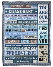 MOON AND BACK - SPECIAL GIFT FOR GRANDBABY Small Fleece Blanket - 30" x 40" front